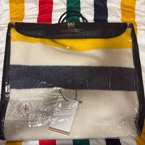 Authentic Hudson’s Bay Company HBC 6-Point Wool Blanket queen multistripe